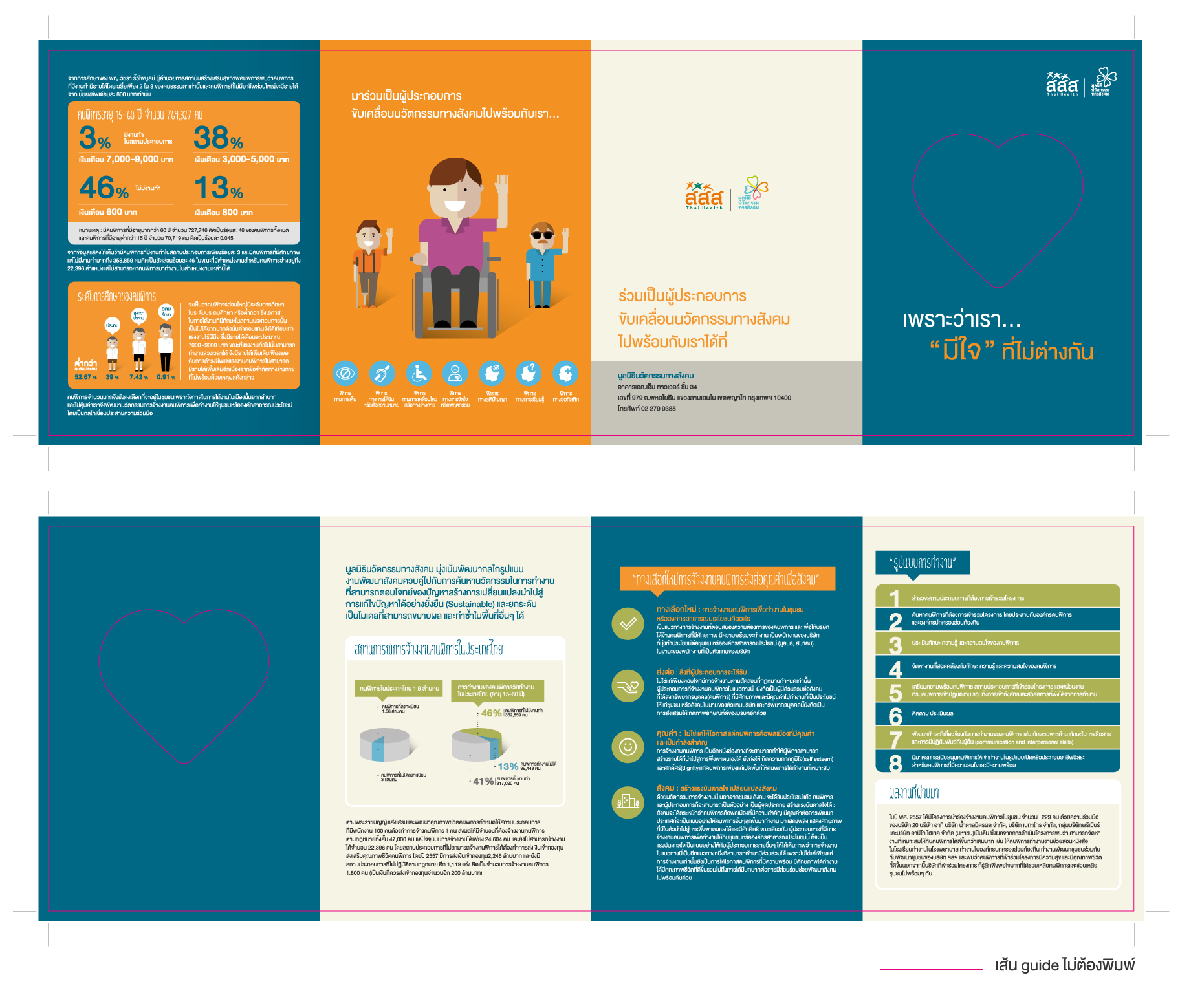 แผ่นพับ คนพิการต้องมีงานทำ